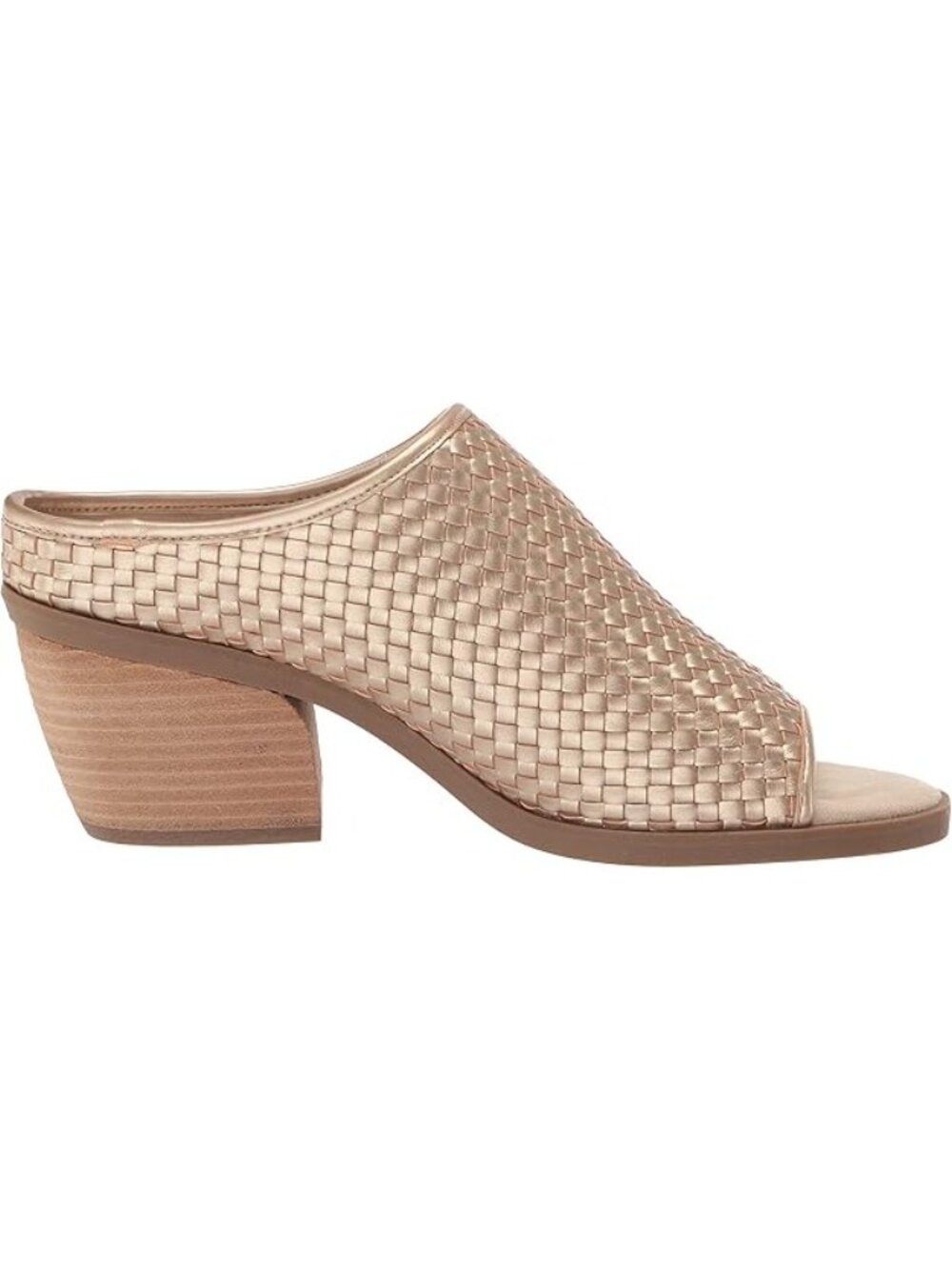 Bella Vita Alivia Women's Sandals 8M Champagne Mule 2" Block Heel NEW - Picture 8 of 8